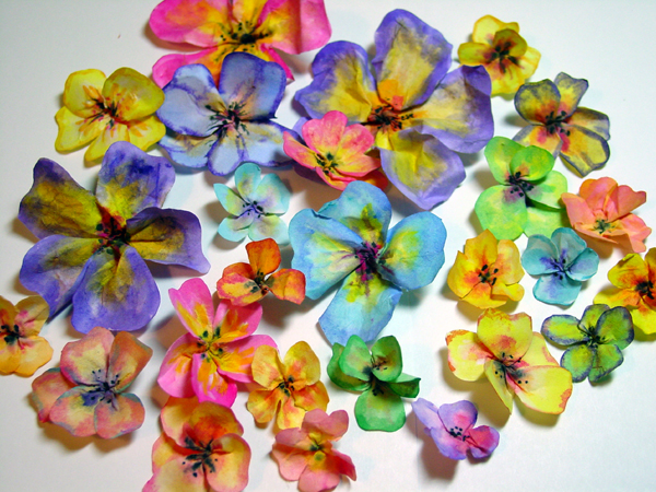 paper flowers to make. Embellish center of flowers